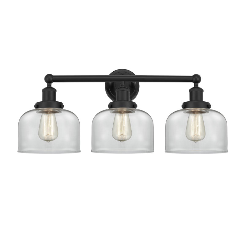 Raykwan 3 - Light Dimmable Vanity Light, Clear, Matte Black