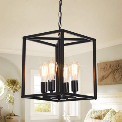 Matsuda 4-Light Rectangle Chandelier
