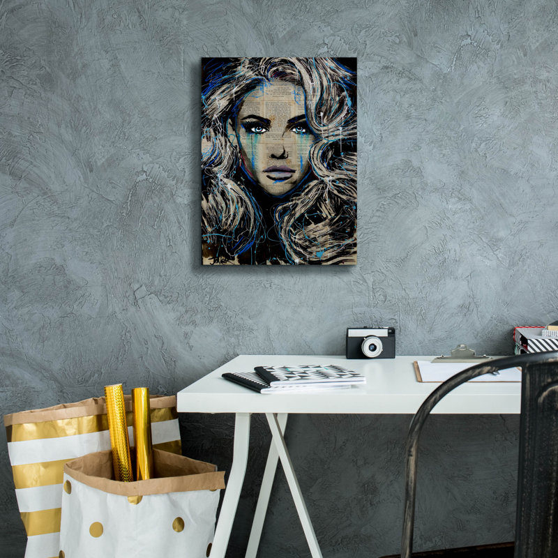 «Haven» par Loui Jover, art mural sur toile, H 16 po x l 12 po x P 0,75 po