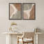 «Green Tan Brown», art moderne abstrait, impression encadrée, affiche, salle de bain, petit art mural-104785045-104785050