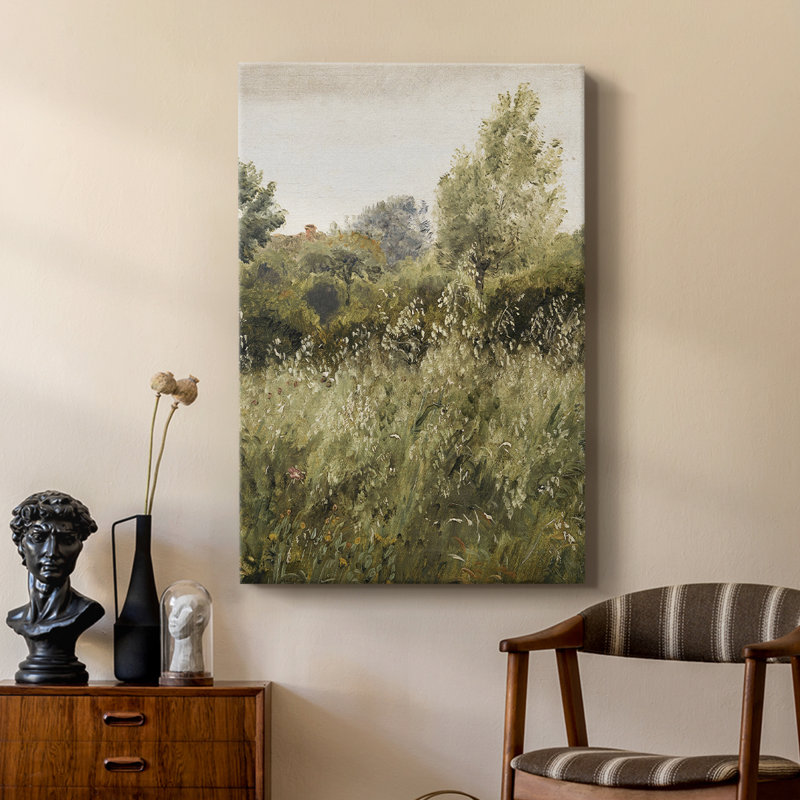 Paysage rétro CCXIX - galerie Cavas sur mesure, H 18 po x l 12 po