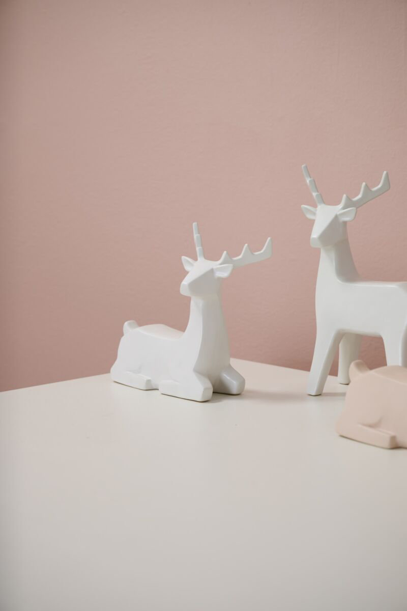 Minimal Deer Figurine 7"x 2.75"x 7.25"