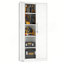 Grande armoire de rangement en métal de 71 pouces avec 4 tablettes réglables, portes verrouillables et cadre en acier robuste pour la maison, le bureau et l'atelier