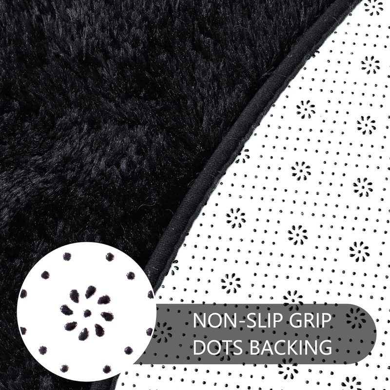 Round Christienne Commercial Use Area Rug with Non-Slip Backing, Round 6'