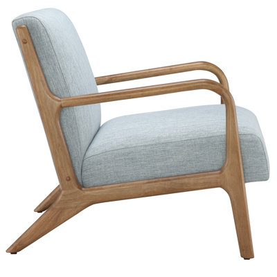 Chaise avec accoudoirs et structure en bois Novak