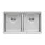 33" L x 19" W Double Basin Undermount Kitchen Sink