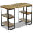 Solid Wood Top Metal Base Writing Desk