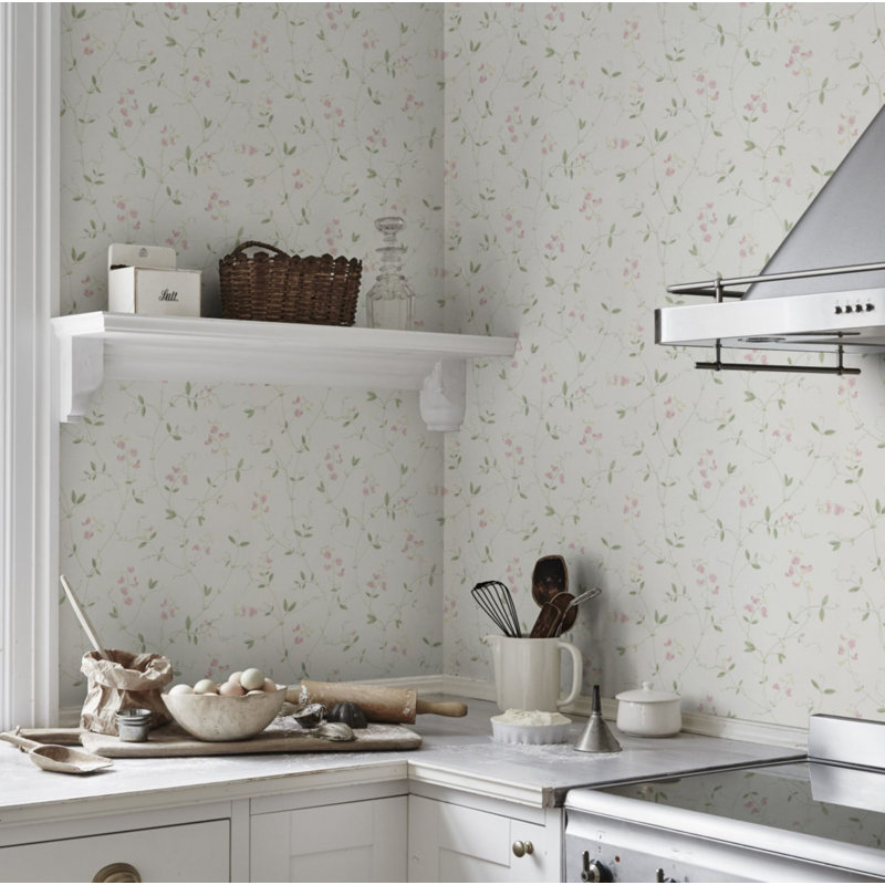 Arv Floral Wallpaper Roll by Sissa Sundling, Classic Blue
