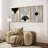 Mid-Century Modern Black And White Minimalist Abstract Home Decor Framed Wall Art Work Canvas Print-71202615-71202612