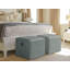 Ocean Breeze Jupiter Leather Ottoman