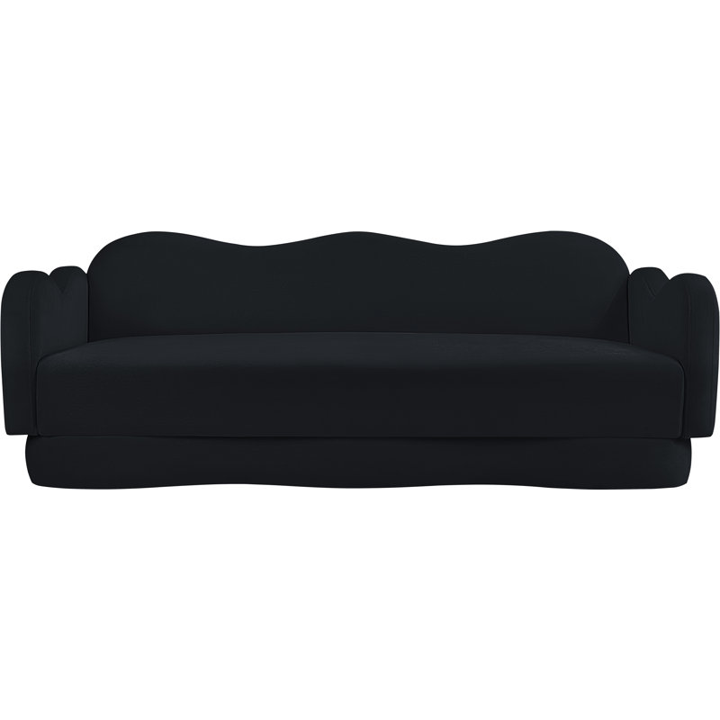 Canapé Redwan, Velours noir