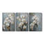 Floral Study Series LXIV - Ensemble de 3 toiles tendues avec châssis - Prêt à être accroché-1308929212