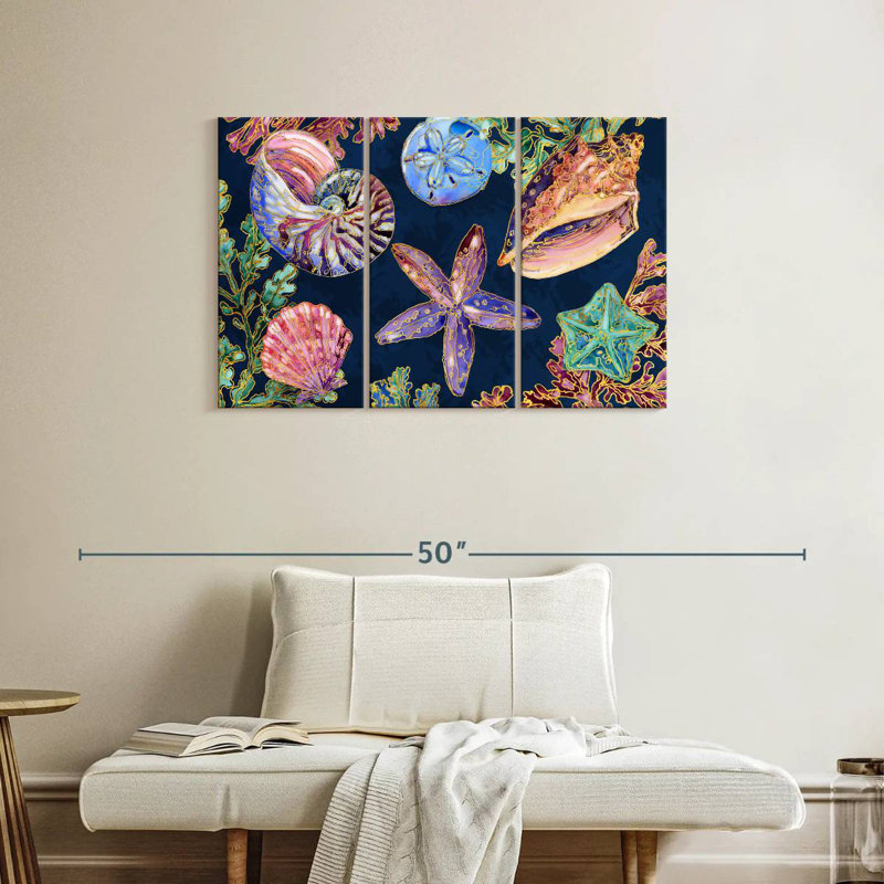 Aletra Spectrum Shells Horizontal, 24" H x 38" W
