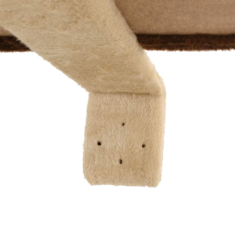 vidaXL Cat Tree Particle board, plush, sisal rope, Brown