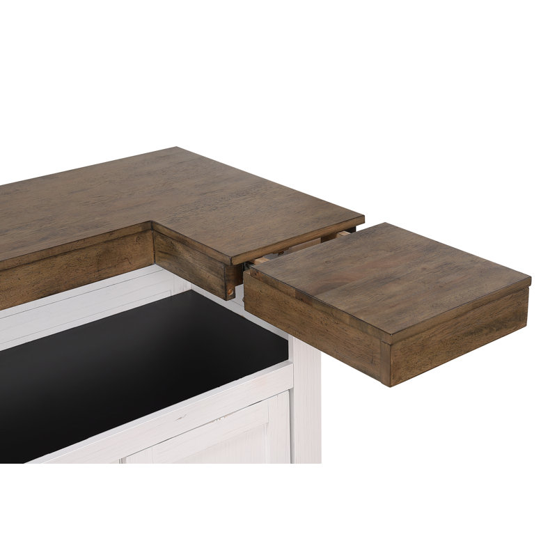 Solid Wood Expendable 78 Inch Home Bar