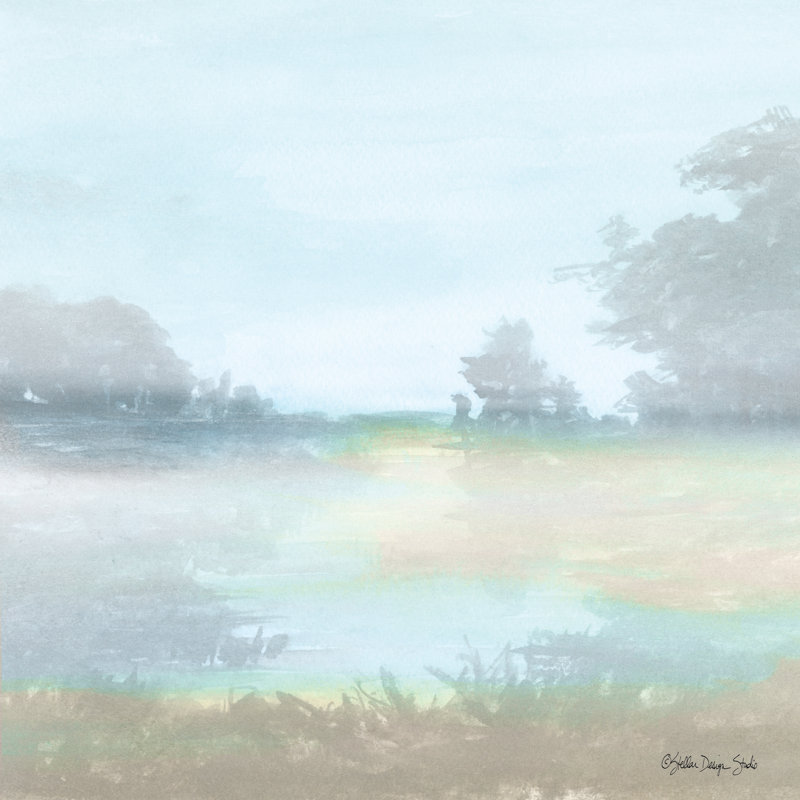 «Through the Mist» par Stellar Design Studio - Impression, H 12 po x l 12 po, Toile tendue