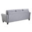 Lin moderne 3, gris-bleu, capacité de poids confortable, lin gris-bleu de salon, résistance au froid,