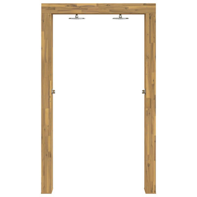 226 cm H Stainless Steel and Solid Wood Free Standing Outdoor Shower