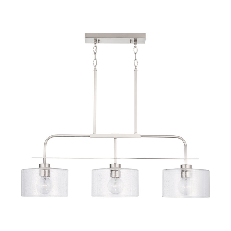 Yerington 3 - Light Kitchen Island Pendant, Brushed Nickel