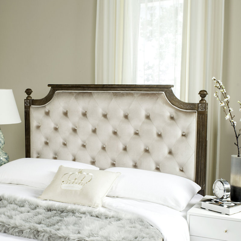 Fleur Upholstered Headboard, Beige, Full / Double