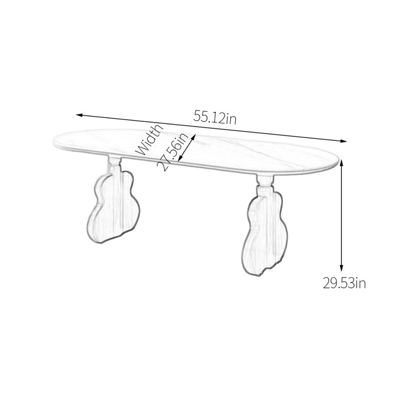 Franais, Bois robuste, H 29,53 po x L 55,12 po x l 27,56 po