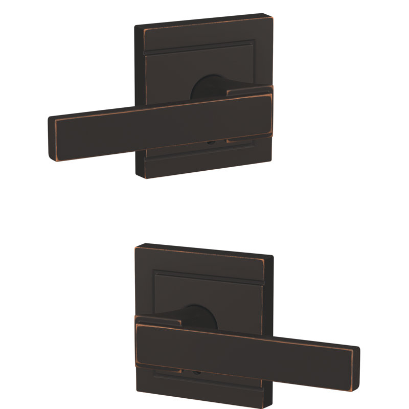 Levier anti-retournement personnalisé avec bordure Upland Northbrook, Bronze vieilli