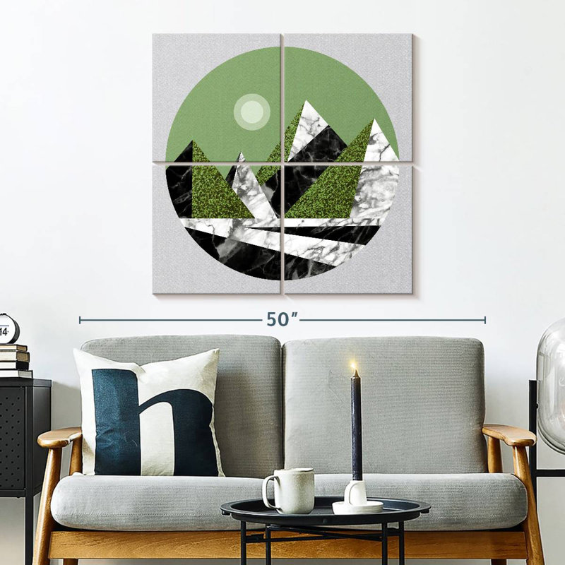 Abstract Green Mountains