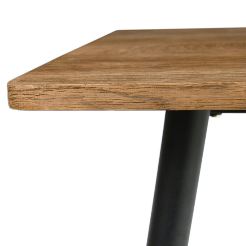 Ensemble de salle à manger 4 personnes Izzat avec table rectangulaire P 47 po et chaises en chenille , Bleu minuit