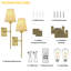 Lampes murales rechargeables sans fil télécommandées avec piles 2600Mah, parfaites pour les chambres à coucher, les salons, les couloirs et les salles de bain (ensemble de 2)