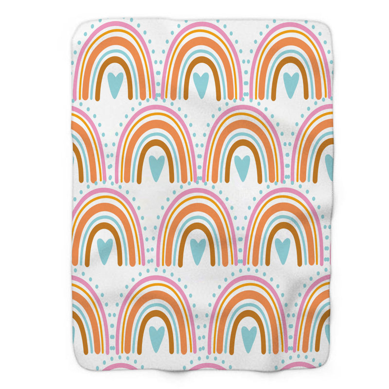 Funky Funhouse - Couverture Sherpa de qualité supérieure 1 pièce, L 60 po x L 80 po