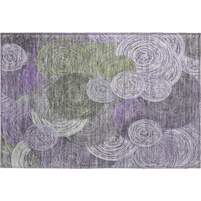 Premium Machine Washable Mayfield AMF2267 Geometric Rug