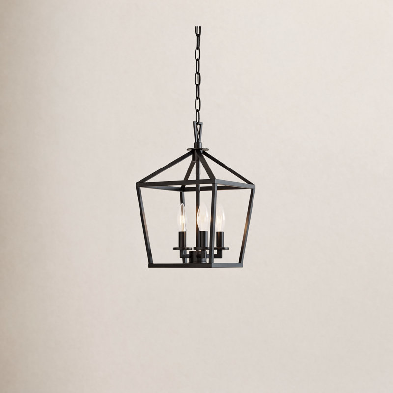 Hastings 3-Light Chandelier, Noir mat