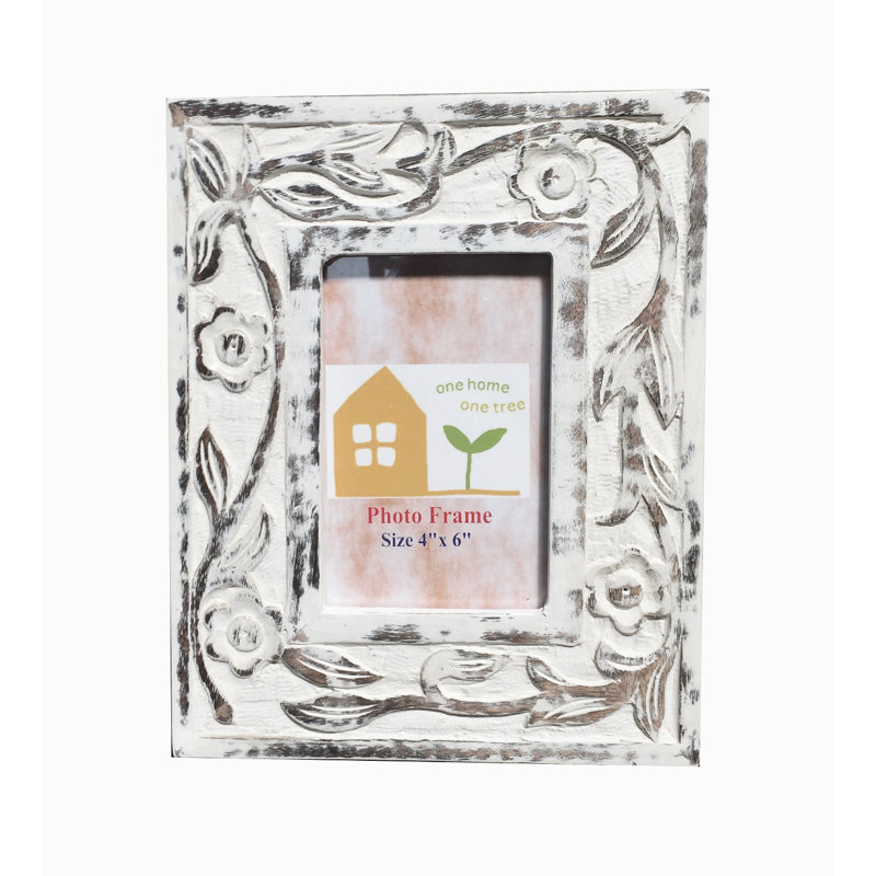 Jerry White Solid + Manufactured Wood Picture Frame, 4'' x 6"