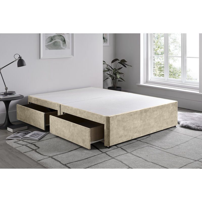 Marble Divan Bed Base, Super King (6'), Armour, Foot-end Drawers