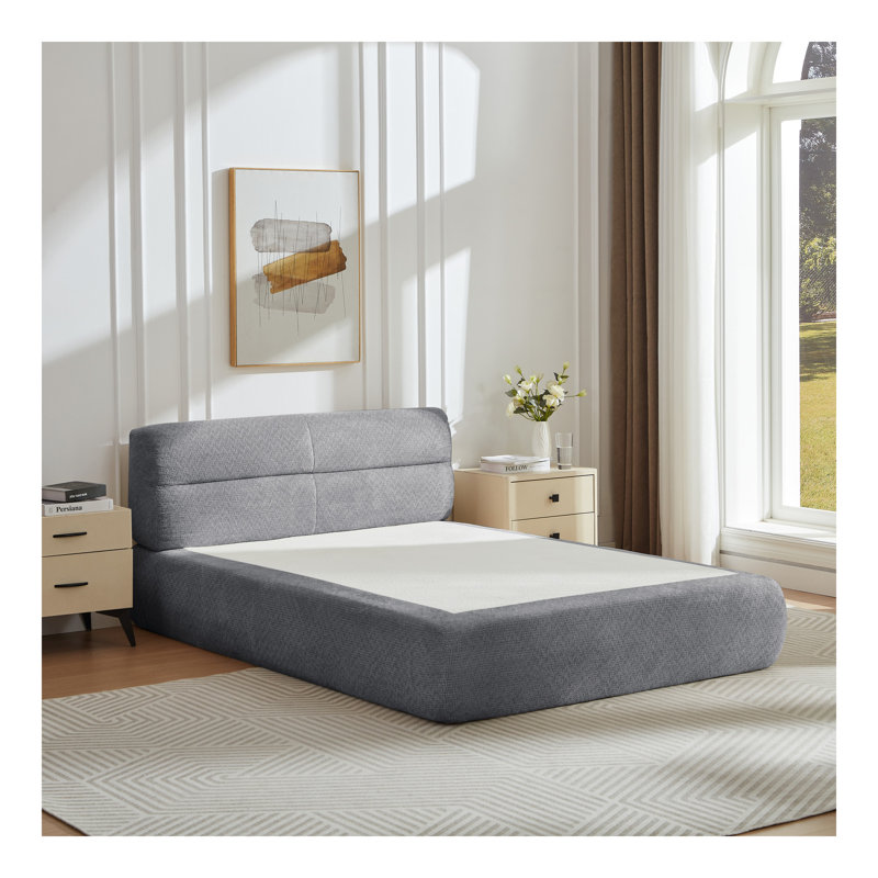 Lit compressible en chenille pour salon, appartement, Gris foncé