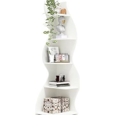 5 - Tier Shelf, Board, Adjustable Shelves, For Bedroom Wall Corner Plant Stand, Material, Heavy Duty, Bathroom