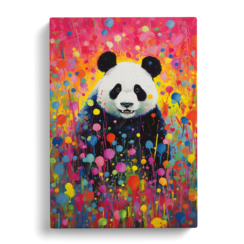 Panda Colour Field No.2 - No Frame Print, 60cm H x 40cm W x 3cm D