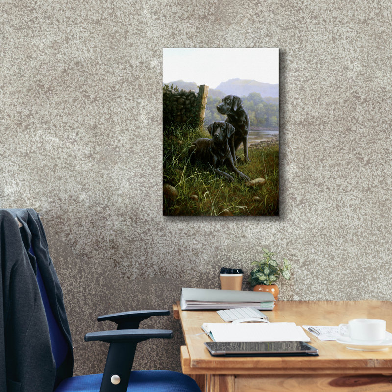 Art mural sur toile Latitude Run® «Country Companions» par John Silver, H 26 po x l 18 po