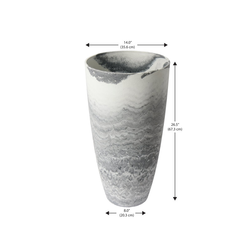Quamaine Tall Vase Composite Pot Planter