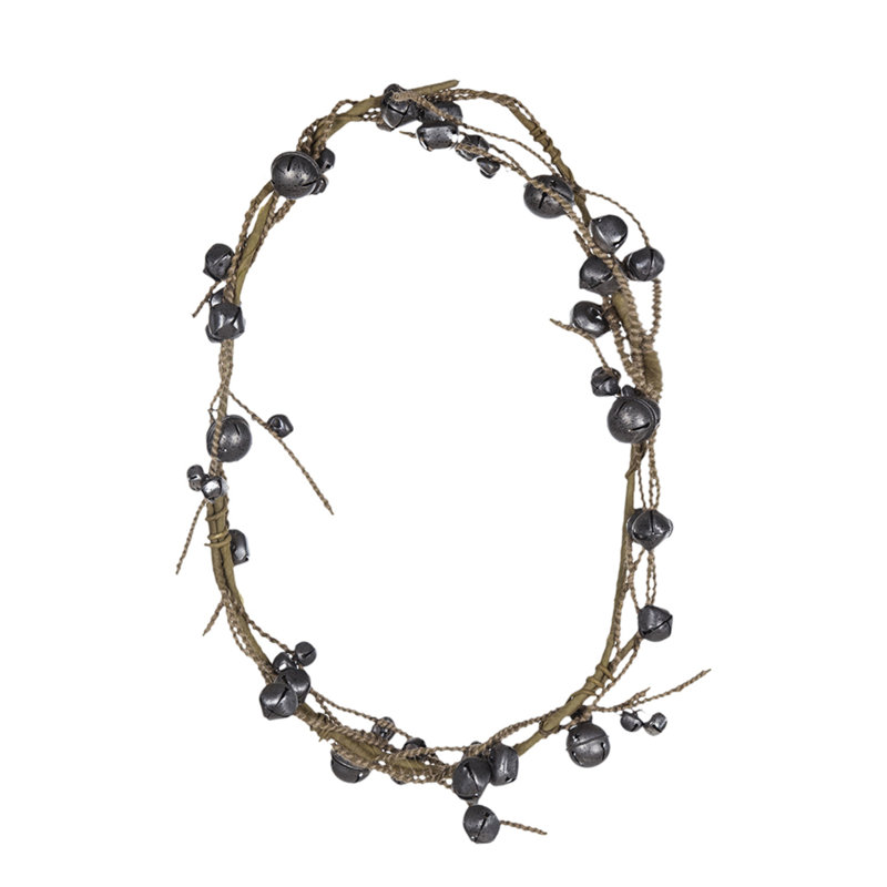 Faux Bell Garland - Black - 5'