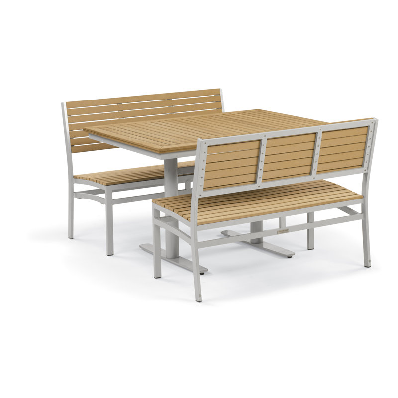 Travira Garden Bench, Tekwood Natural