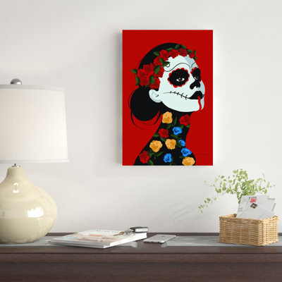 " Dia De Los Muertos I " Mixed Media Print