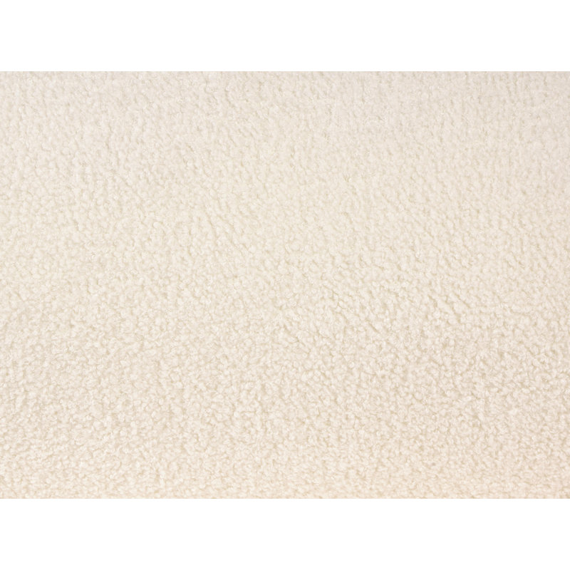 3 Seater Sofa, White Polyester
