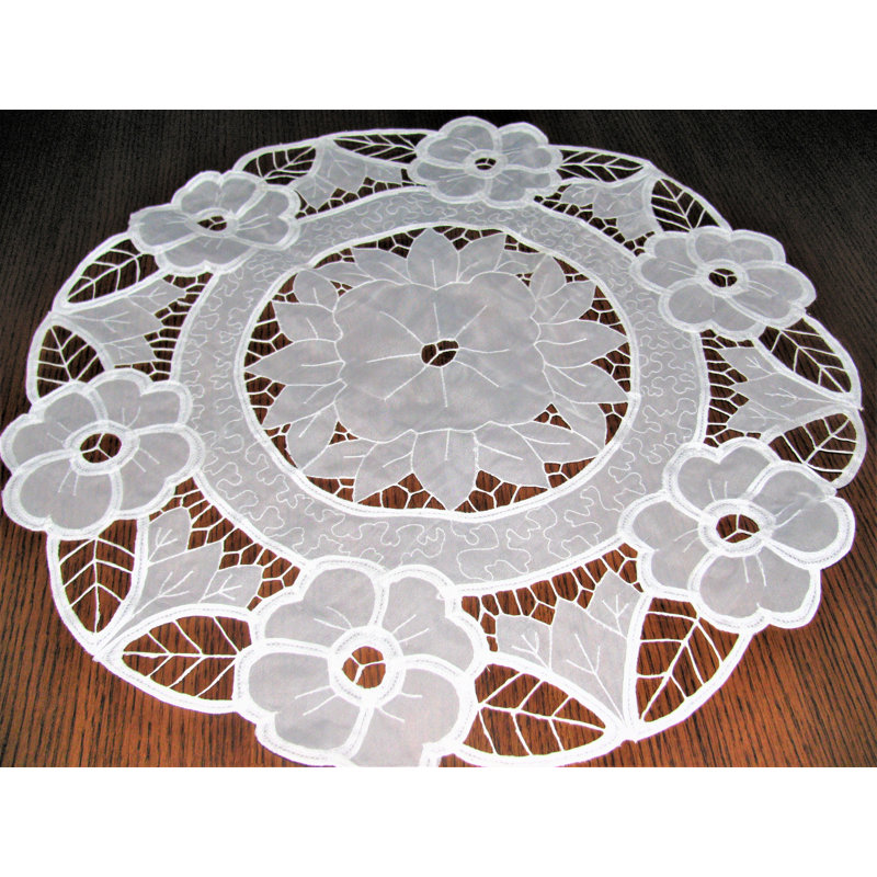 Plateau de table rond floral Hank
