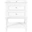Meuble-lavabo de 61 cm avec lavabo en céramique, rangement de style rétro, tablette ouverte et 2 tiroirs, - Vasque lisse avec trou antidéversement pour un nettoyage facile
