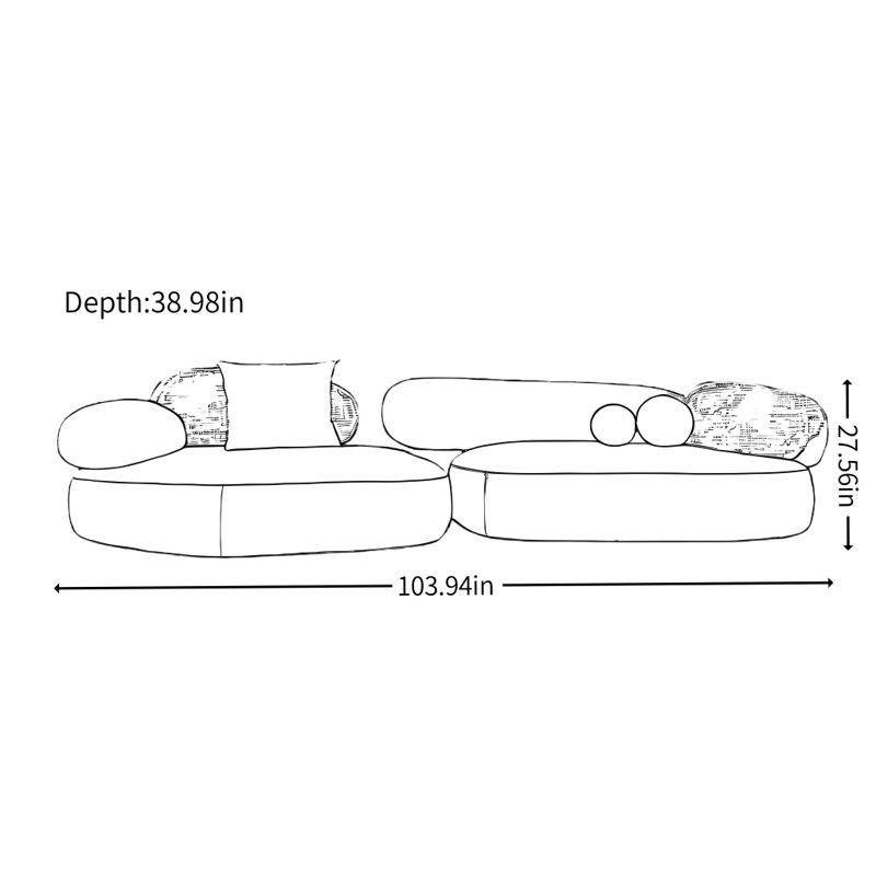 Modern Minimalist Living Room Sofa