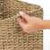 mDesign Seagrass Woven Cube Bin Basket Organizer, Handles