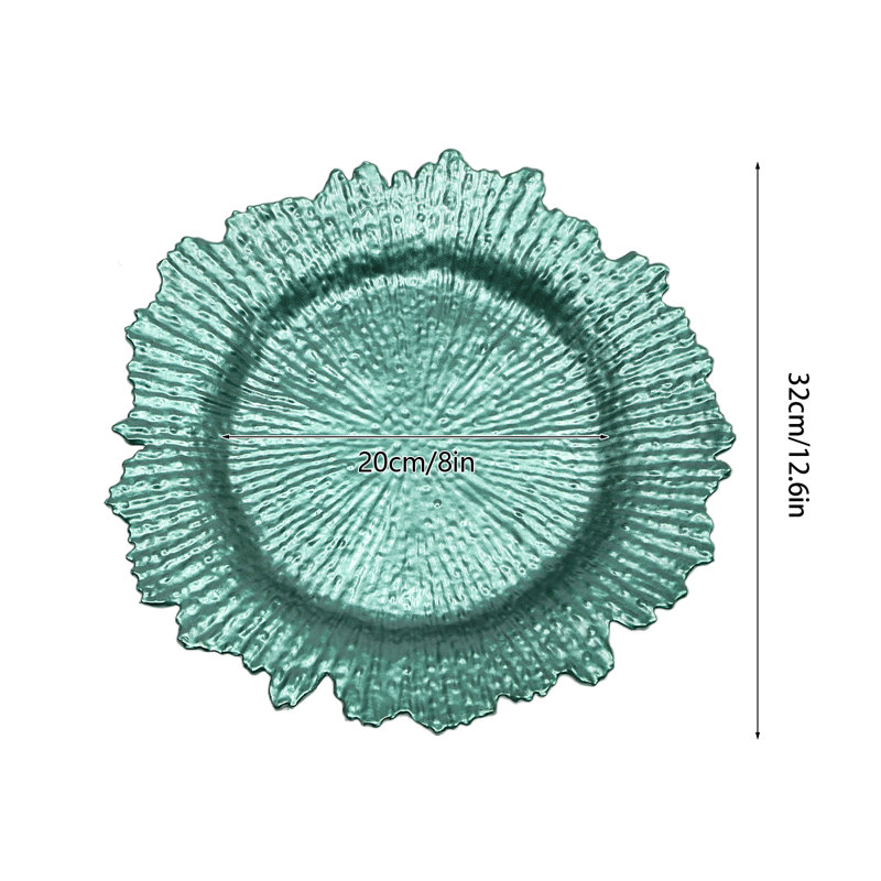 Assiette de récif en plastique 12,6 po, Vert