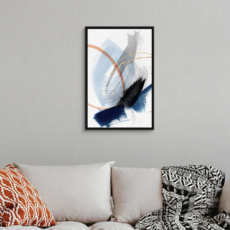 Foreshadow III par PI Studio - reproduction d'art sur toile, Cadre noir, H 32 po x l 22 po x P 1,75 po