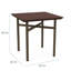 Table de bout carrée en métal 20 x 20 po Avon Rx Santé-102342526-102342512